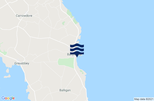 Ballywalter Beach, United Kingdom tide times map