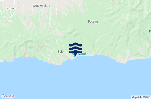Baluk, Indonesia tide times map