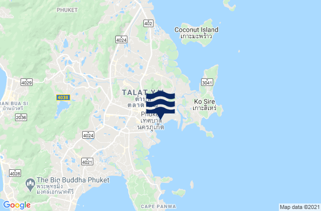 Ban Talat Nua, Thailand tide times map