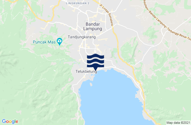 Bandarlampung, Indonesia tide times map