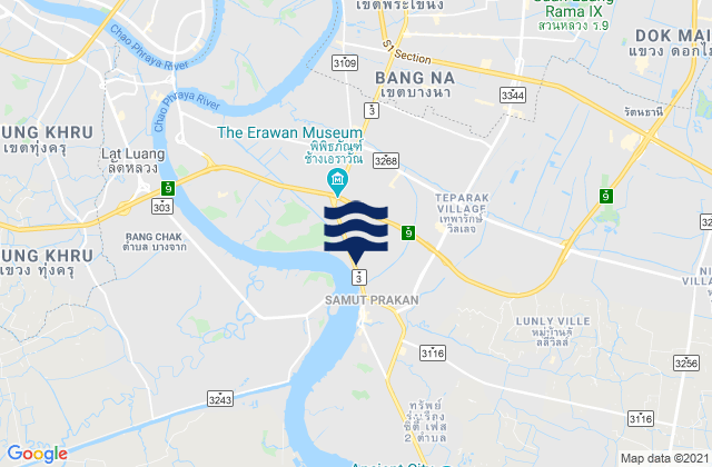Bang Na, Thailand tide times map