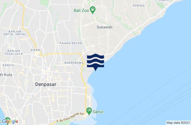 Banjar Batur, Indonesia tide times map