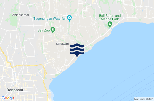 Banjar Desa, Indonesia tide times map