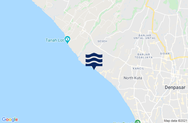 Banjar Lalangpasek, Indonesia tide times map