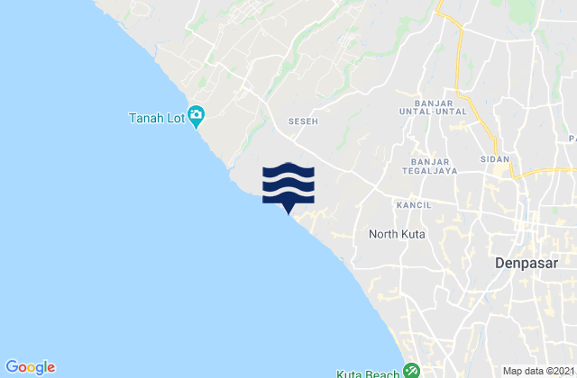 Banjar Pekenjelodan, Indonesia tide times map