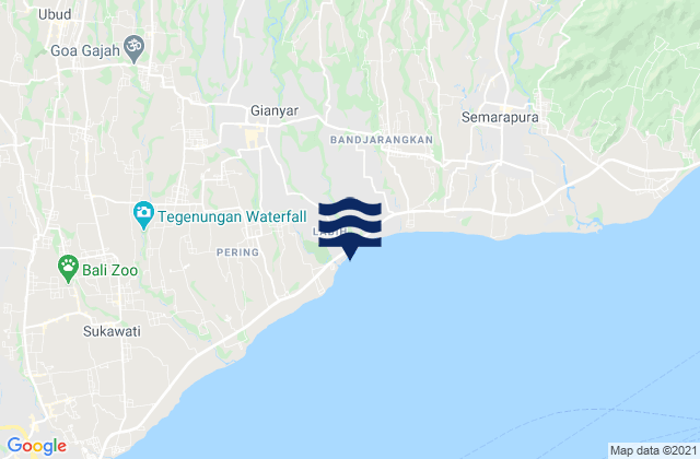Banjar Pesalakan, Indonesia tide times map