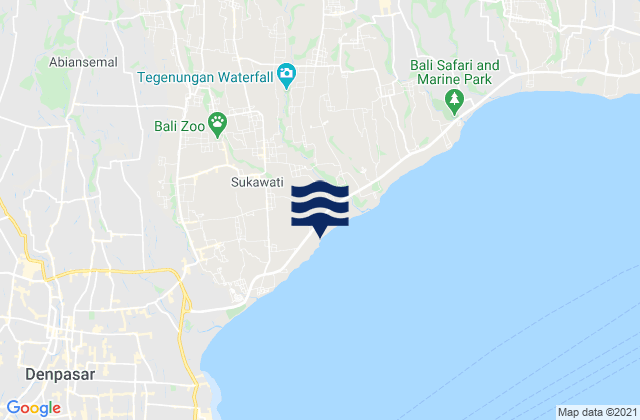 Banjar Tebongkang, Indonesia tide times map