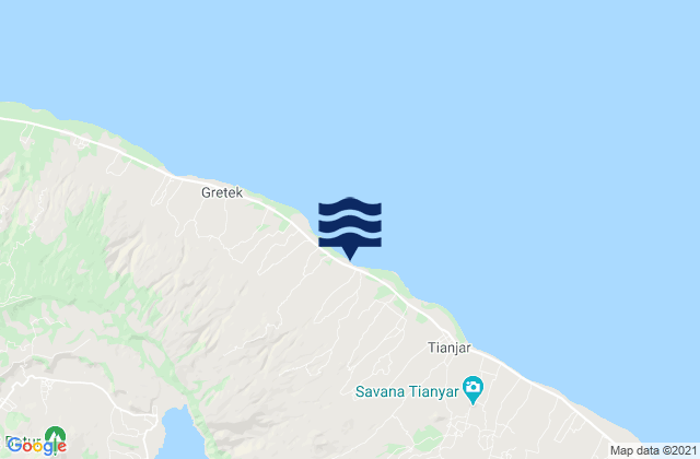 Banjar Trunyan, Indonesia tide times map