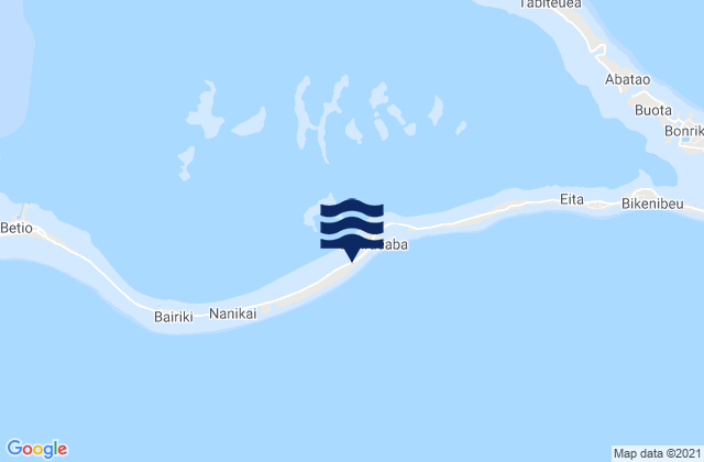 Banraeaba Village, Kiribati tide times map