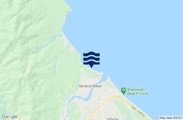 Banugao, Philippines tide times map