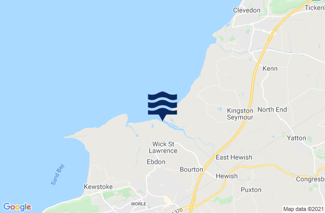 Banwell, United Kingdom tide times map
