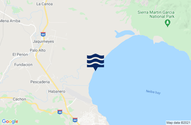 Baorvco, Dominican Republic tide times map