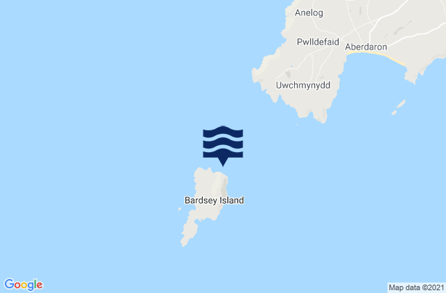 Bardsey Island, United Kingdom tide times map