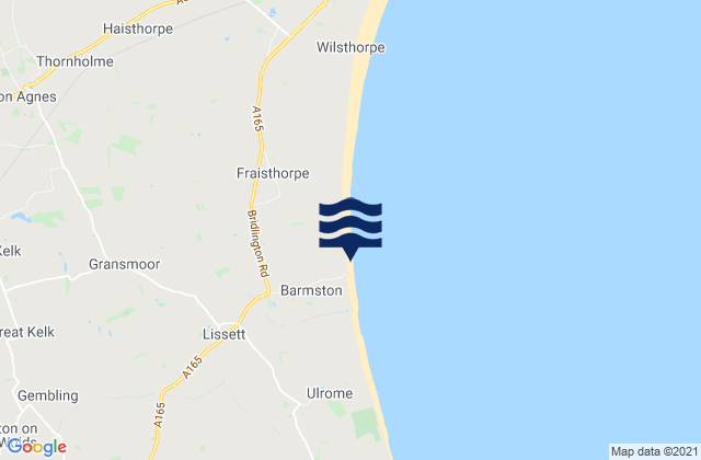 Barmston, United Kingdom tide times map