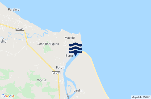 Barra (Aracati), Brazil tide times map