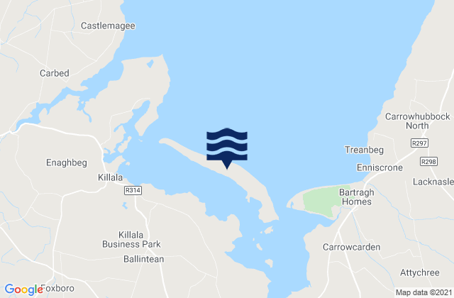 Bartragh Island, Ireland tide times map