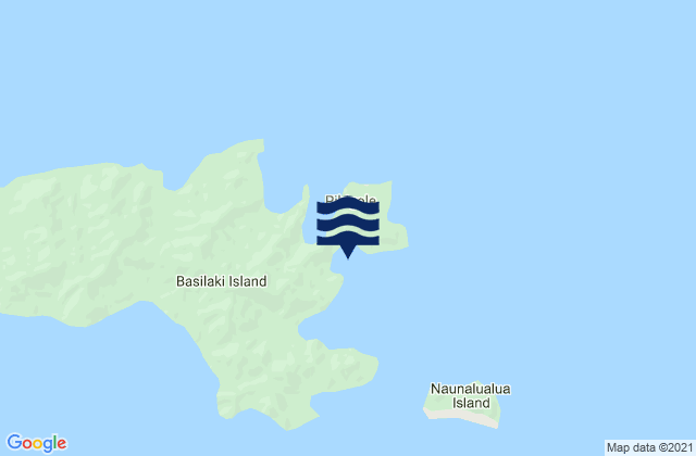 Basilaki, Papua New Guinea tide times map