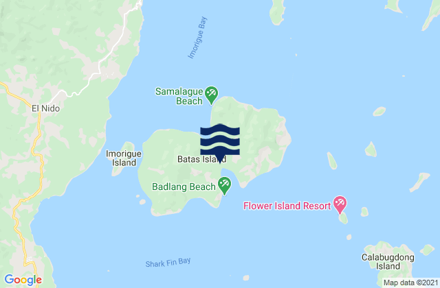 Batas Island, Philippines tide times map