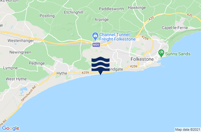 Battery Point Beach, United Kingdom tide times map