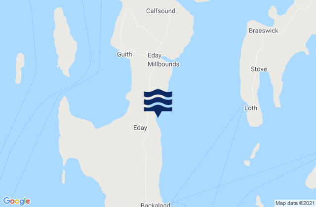 Bay of Icevay, United Kingdom tide times map