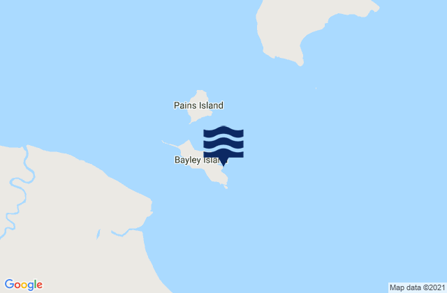 Bayley Island, Australia tide times map