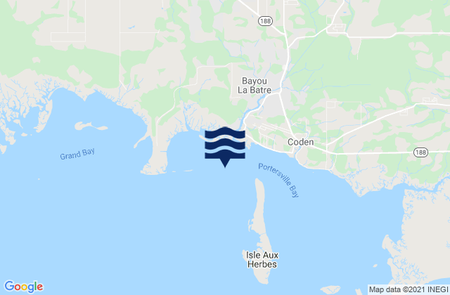 Bayou La Batre (Mississippi Sound), United States tide chart map