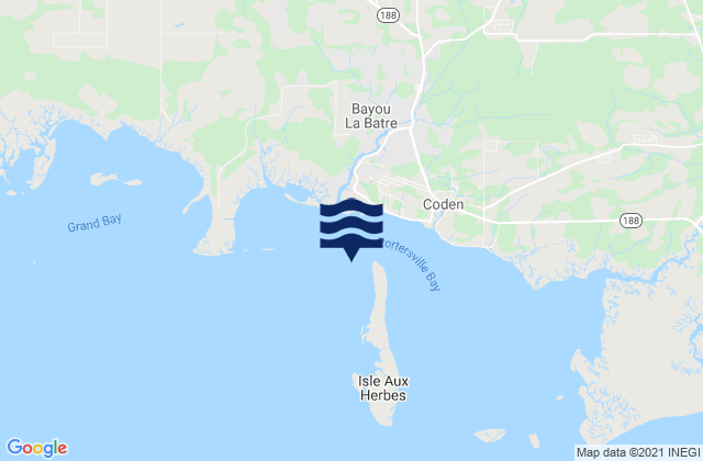 Bayou La Batre Mississippi Sound, United States tide chart map