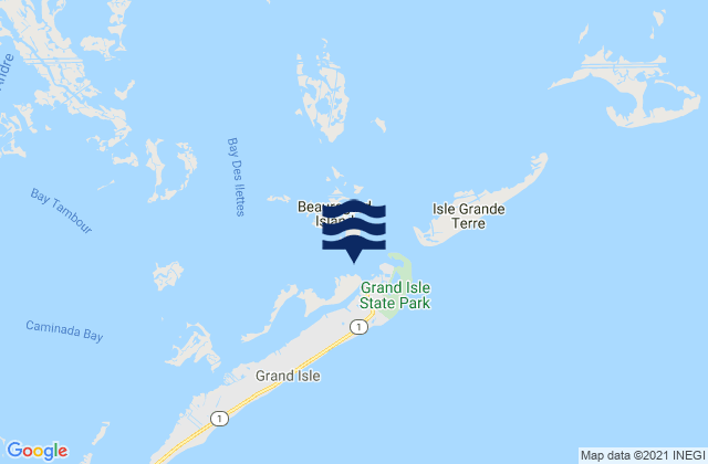 Bayou Rigaud (Grand Isle), United States tide chart map