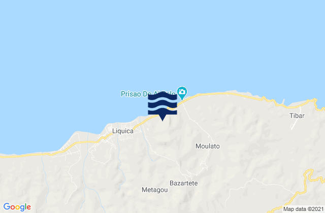 Bazartete, Timor Leste tide times map