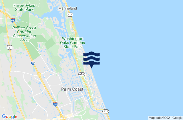 Beach Hammock, United States tide chart map