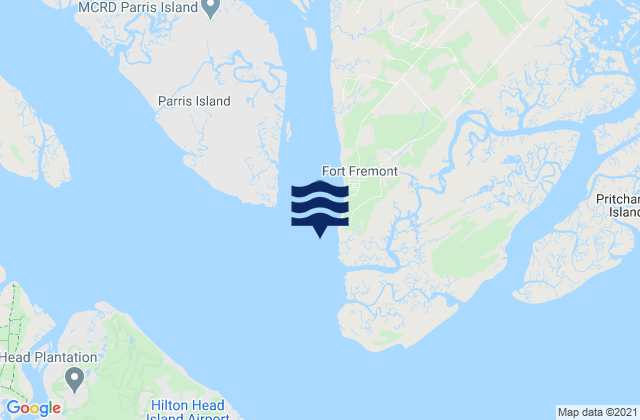 Beaufort River Entrance, United States tide chart map