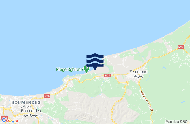 Beni Amrane, Algeria tide times map