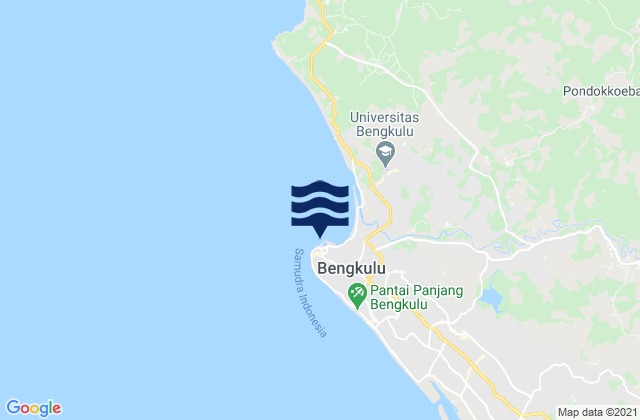 Benkulu, Indonesia tide times map