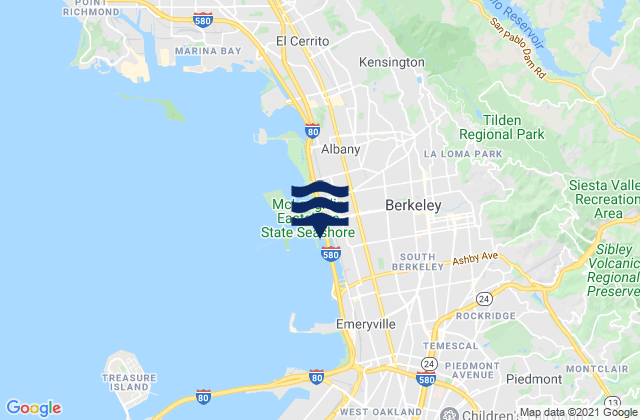Berkeley, United States tide chart map