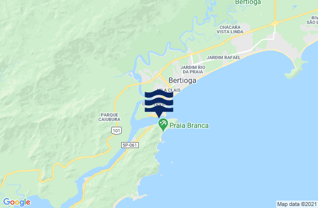 Bertioga, Brazil tide times map