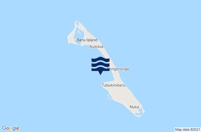 Beru, Kiribati tide times map