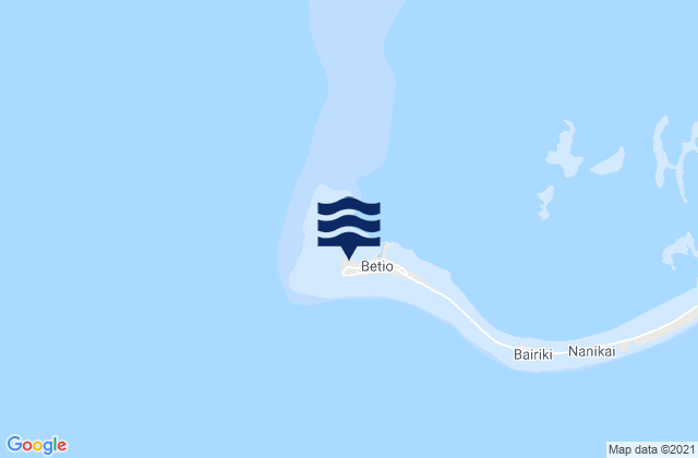Betio Village, Kiribati tide times map