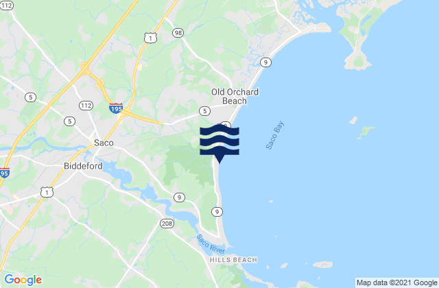 Biddeford (Saco River), United States tide chart map