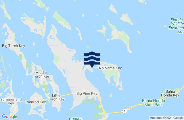 Big Pine Key (Bogie Channel Bridge), United States tide chart map