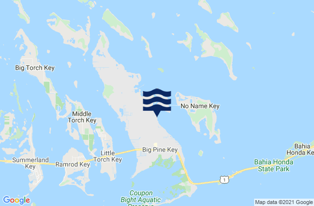 Big Pine Key (Doctors Arm Bogie Channel), United States tide chart map