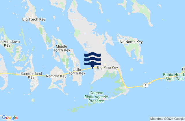 Big Pine Key (Pine Channel Bridge South Side), United States tide chart map