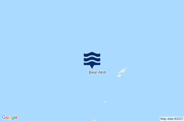 Bikar Atoll, Marshall Islands tide times map