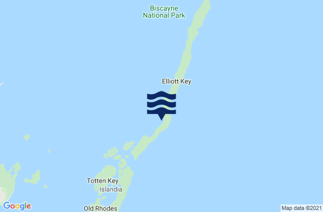 Billys Point South Of Elliott Key Biscayne Bay, United States tide chart map
