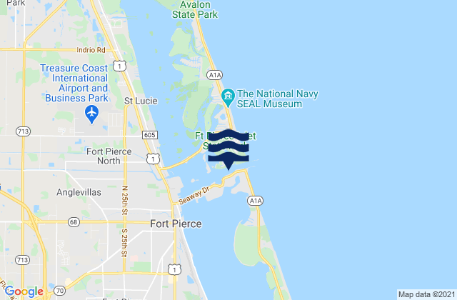 Binney Dock, United States tide chart map