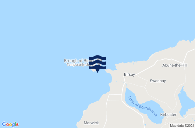 Birsay Bay, United Kingdom tide times map
