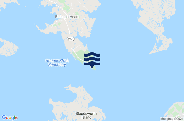 Bishops Head Hooper Strait, United States tide chart map