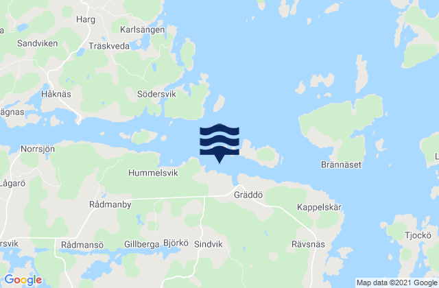 Bjoerkoe, Sweden tide times map