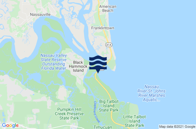 Black Hammock Island, United States tide chart map