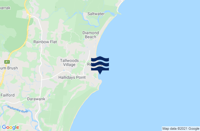 Black Head Beach, Australia tide times map