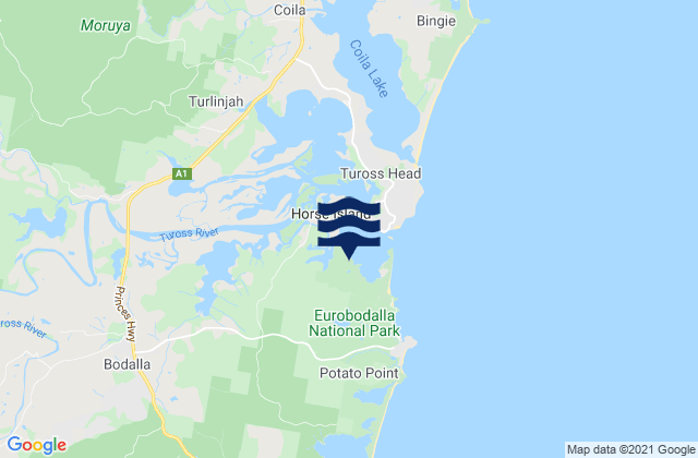 Blackfellows Point, Australia tide times map